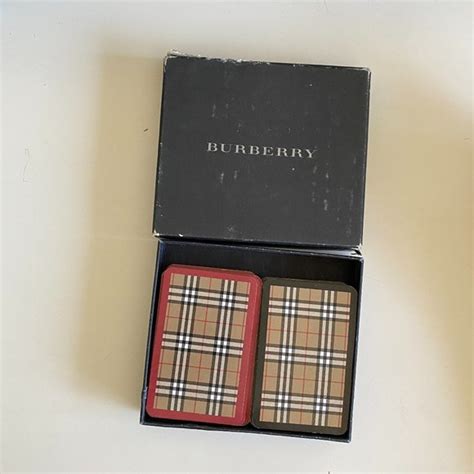 Set of 2 packs of Burberry playing cards genuine new 